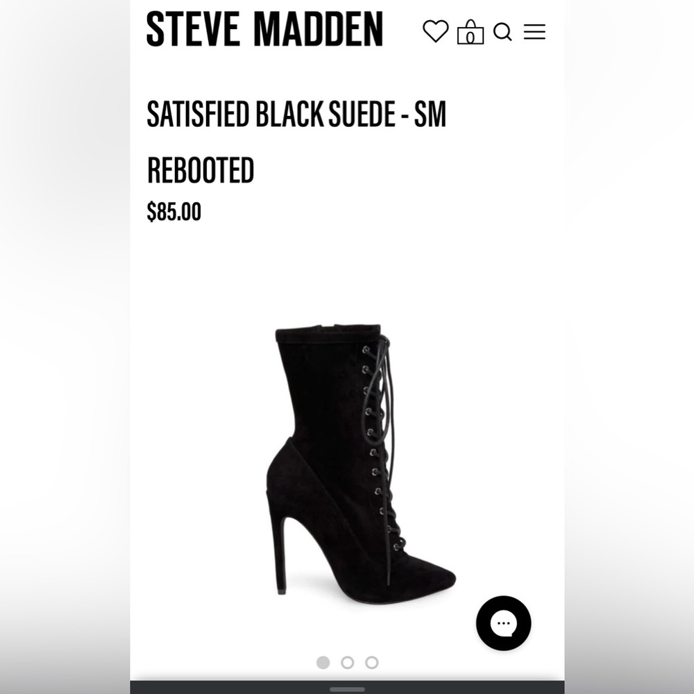 Satisfied- Black Suede Steven Madden Booties